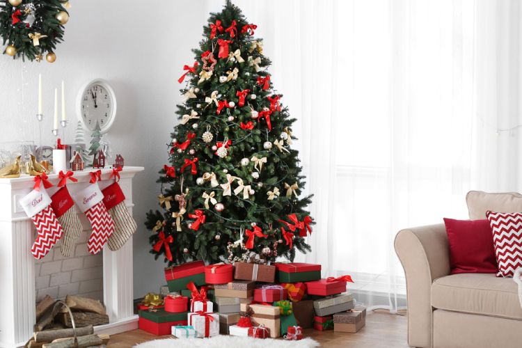 christmas decoration ideas tree stockings