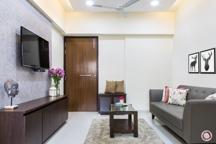 Interior design for 1bhk flat_full living room