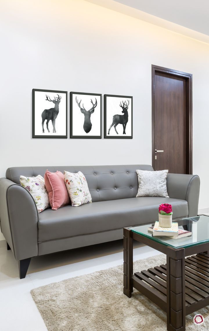 Interior design for 1bhk flat_living room sofa