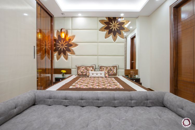 3BHK-plan-brown-bedroom