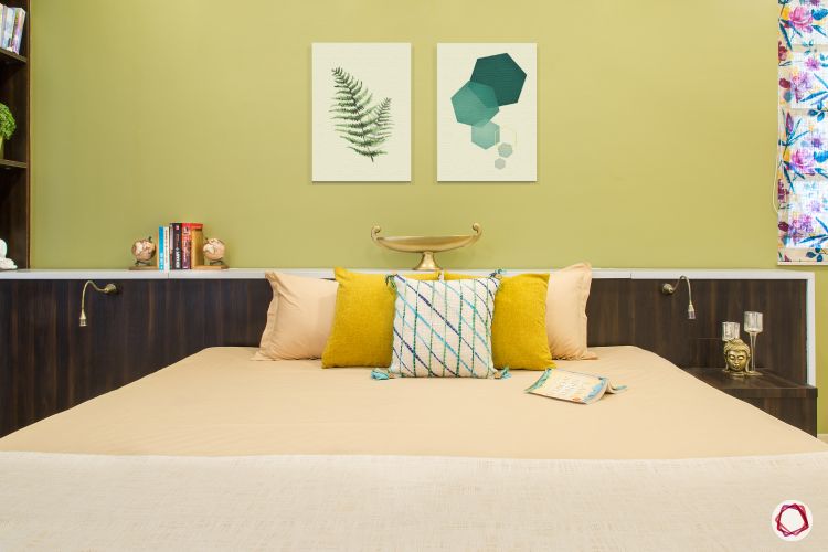 home design plan master bedroom green wall