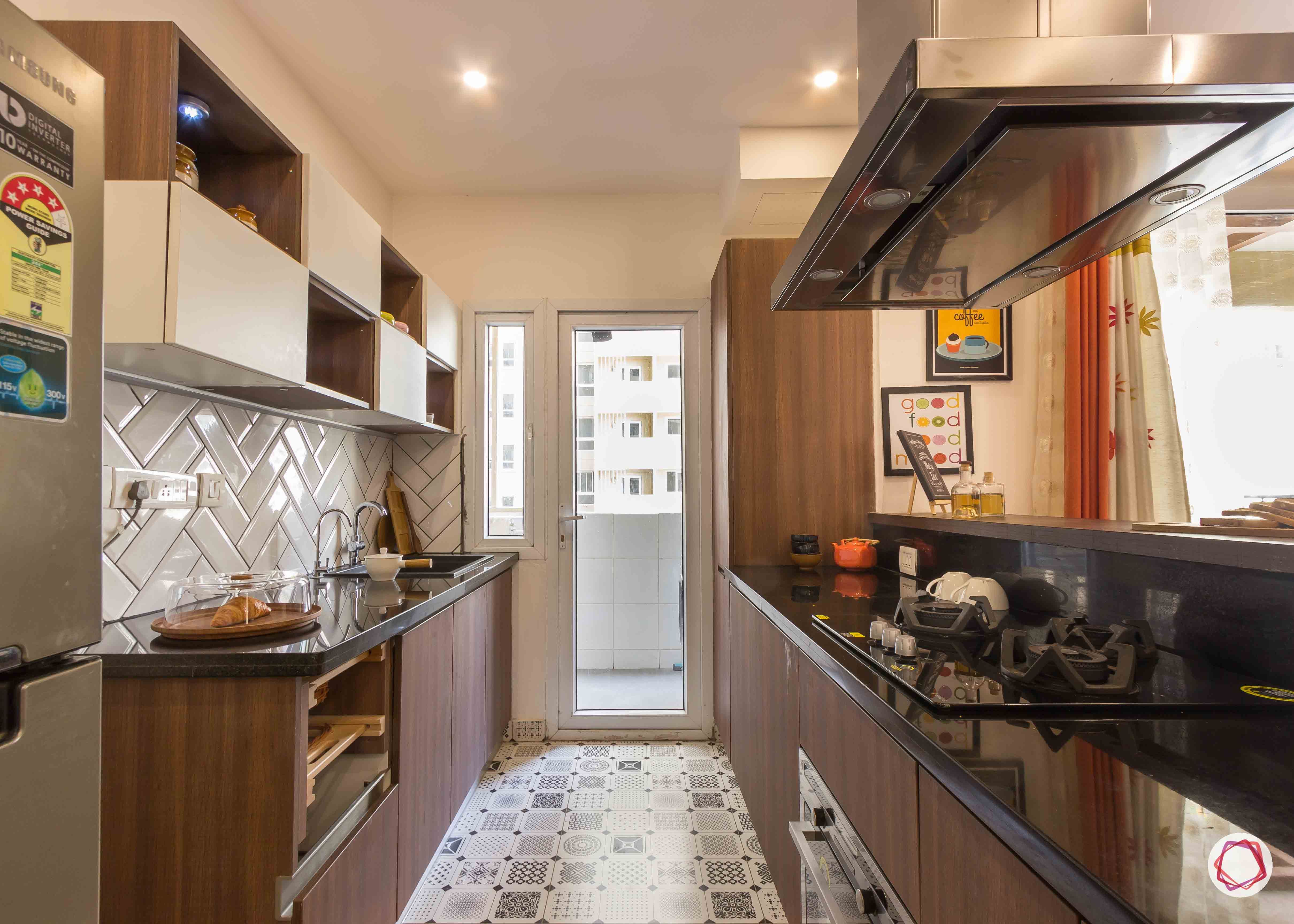 Best interior designers in bangalore_kitchen-ceramic-tiles-white-brown-cabinets
