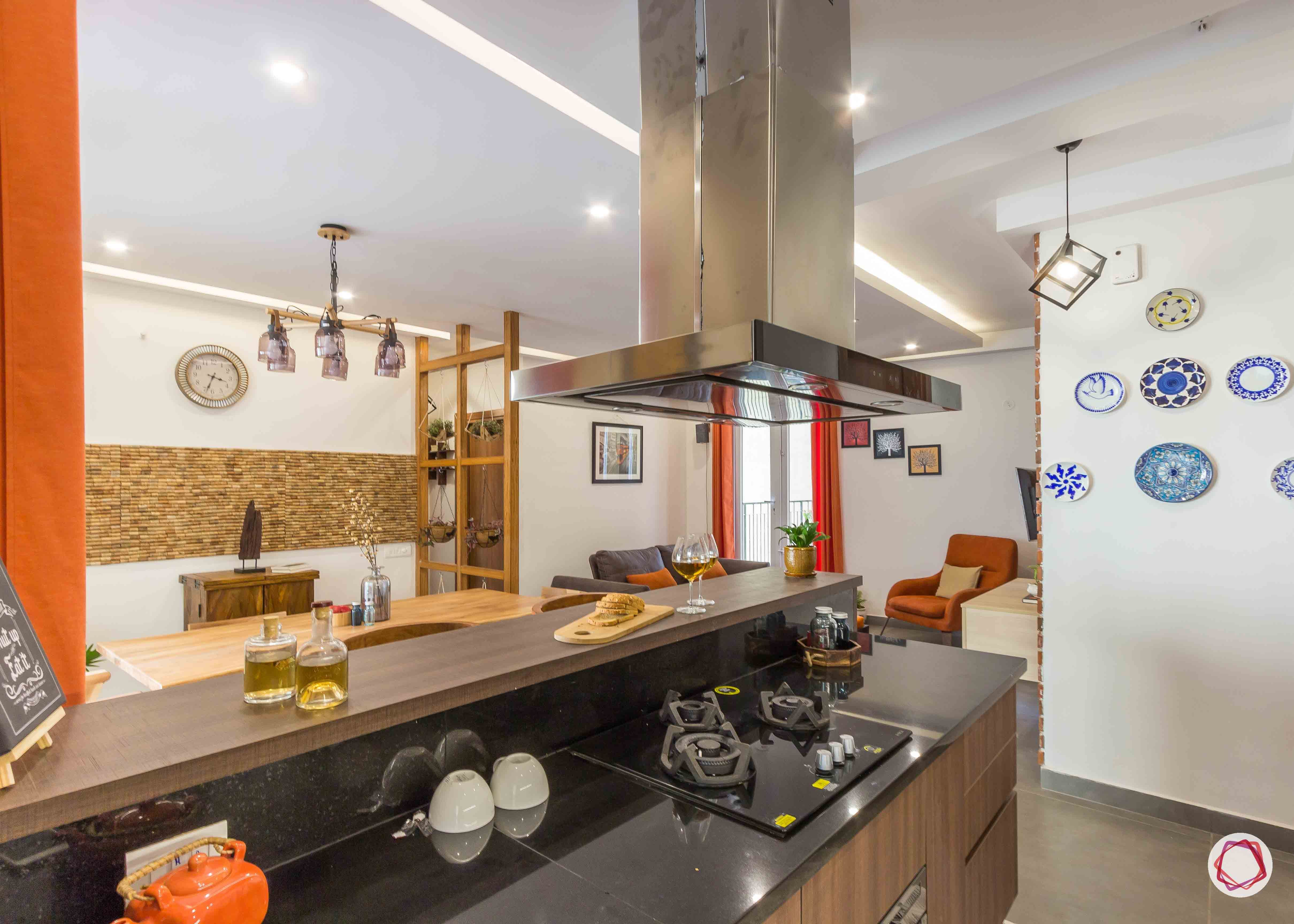Best interior designers in bangalore_kitchen-chimney-countertop-breakfast-table