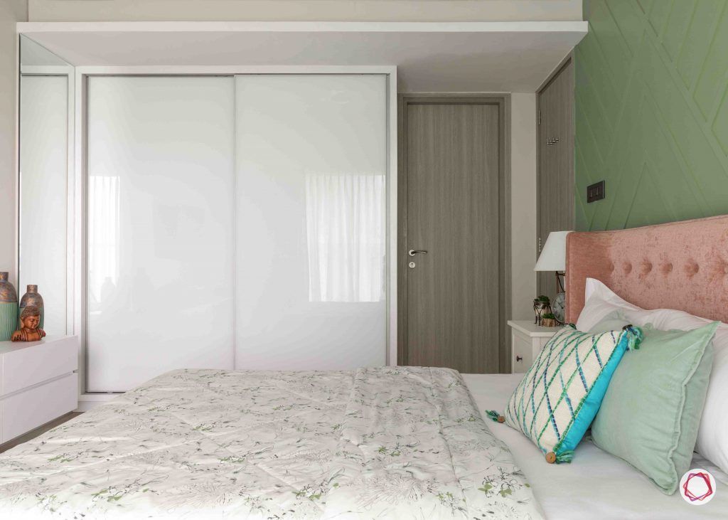 apartment design_white wardrobe designs-pink headboard designs