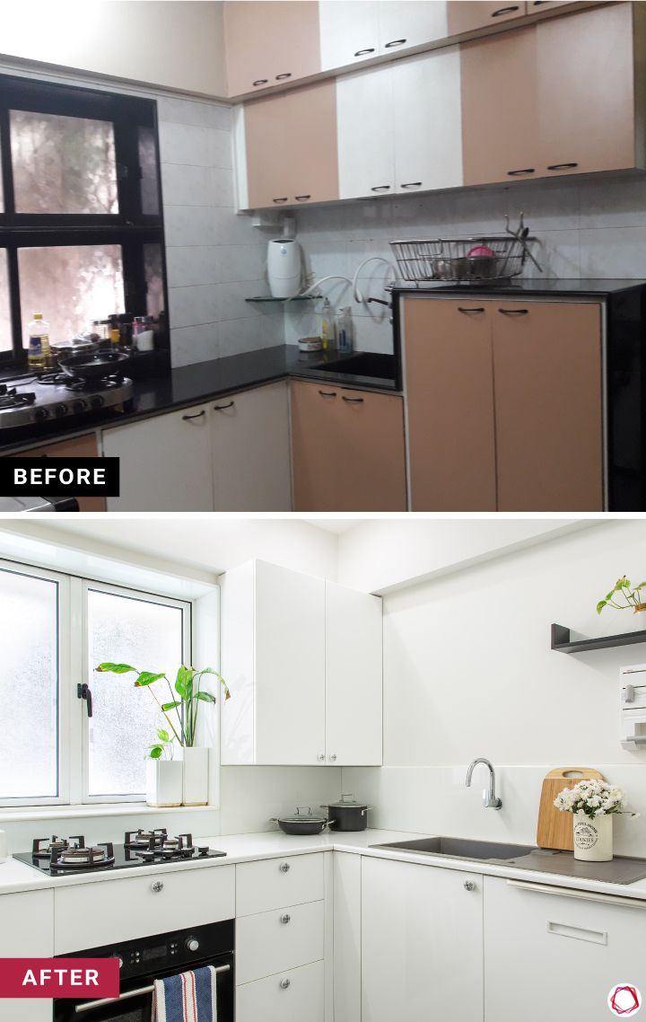 home-makeover-white kitchen