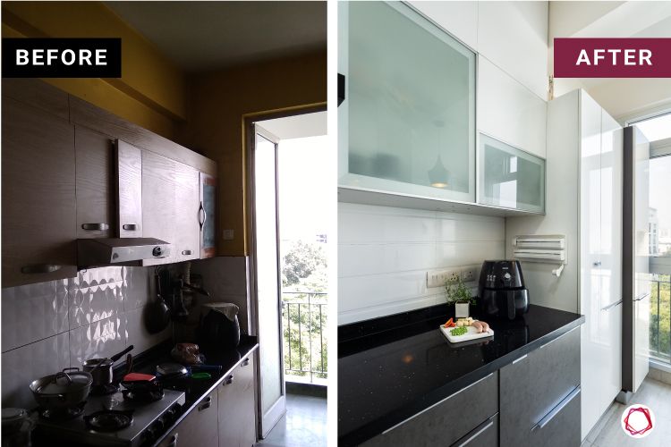 Modern kitchen design_before after 1