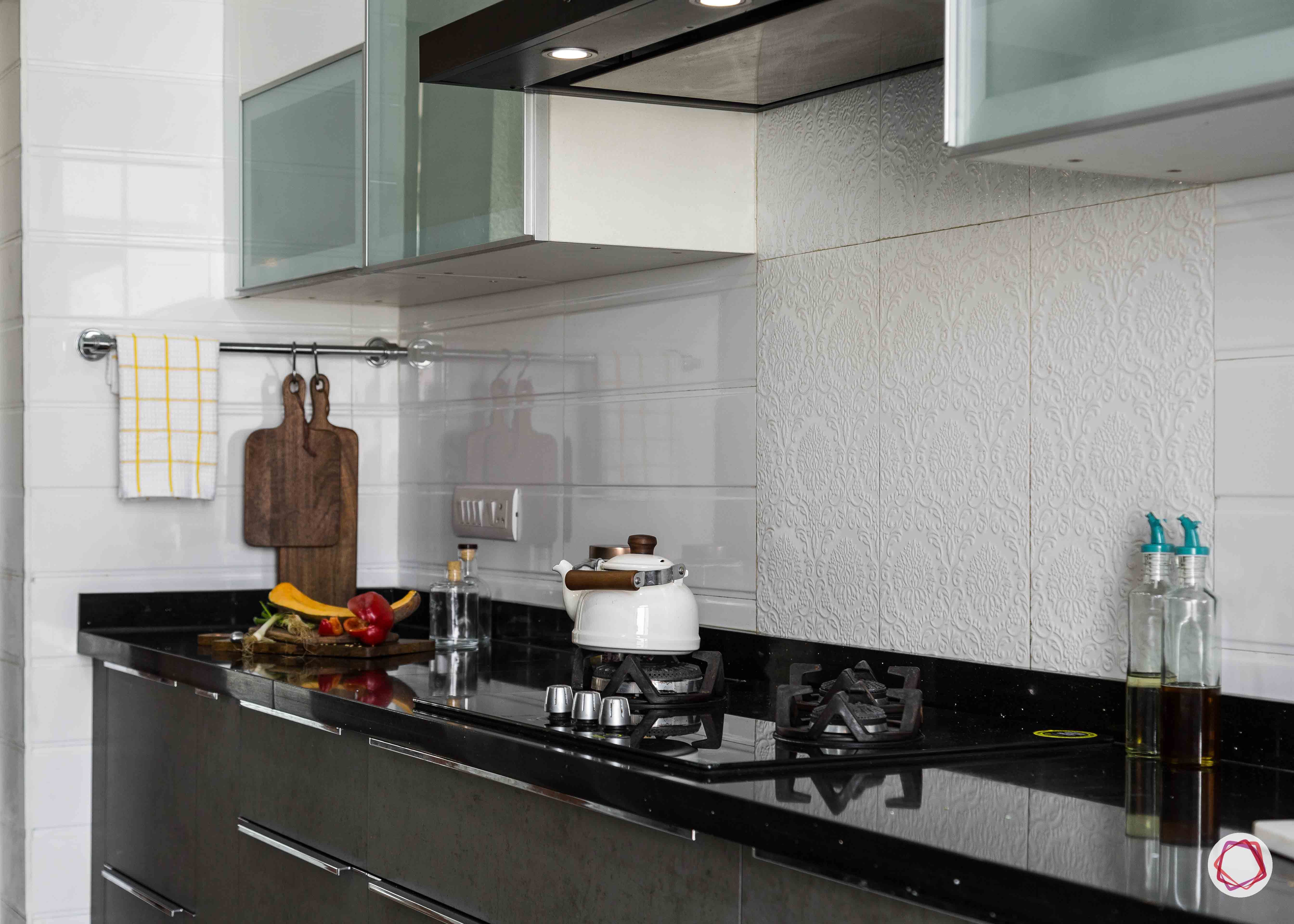 Modern kitchen design_kitchen hob view