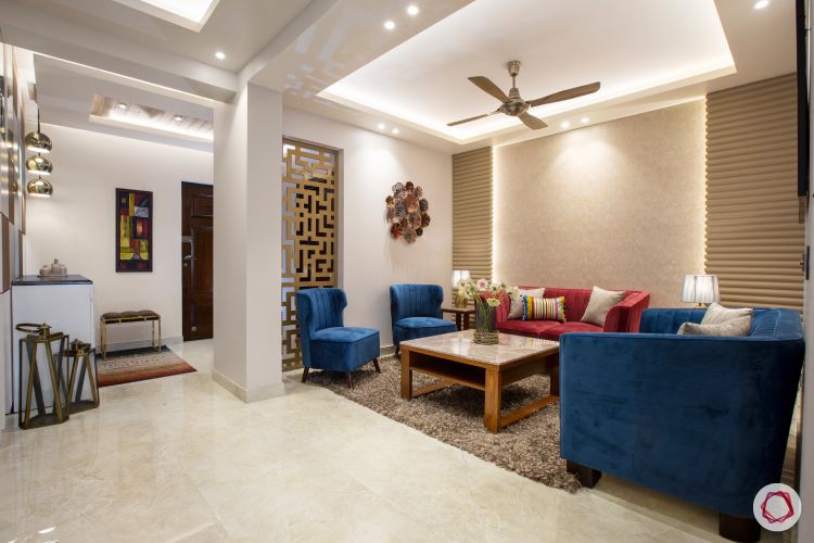 New home design in Dwarka_living room full