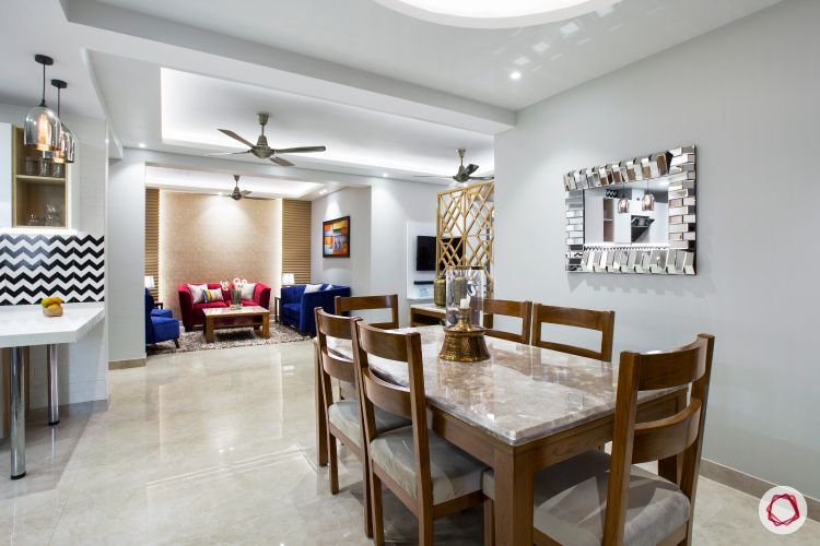 New home design in Dwarka_dining room full