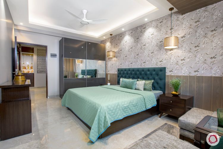 New home design in Dwarka_master bedroom full