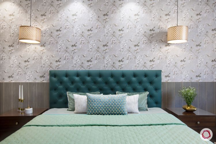 New home design in Dwarka_master bedroom bed