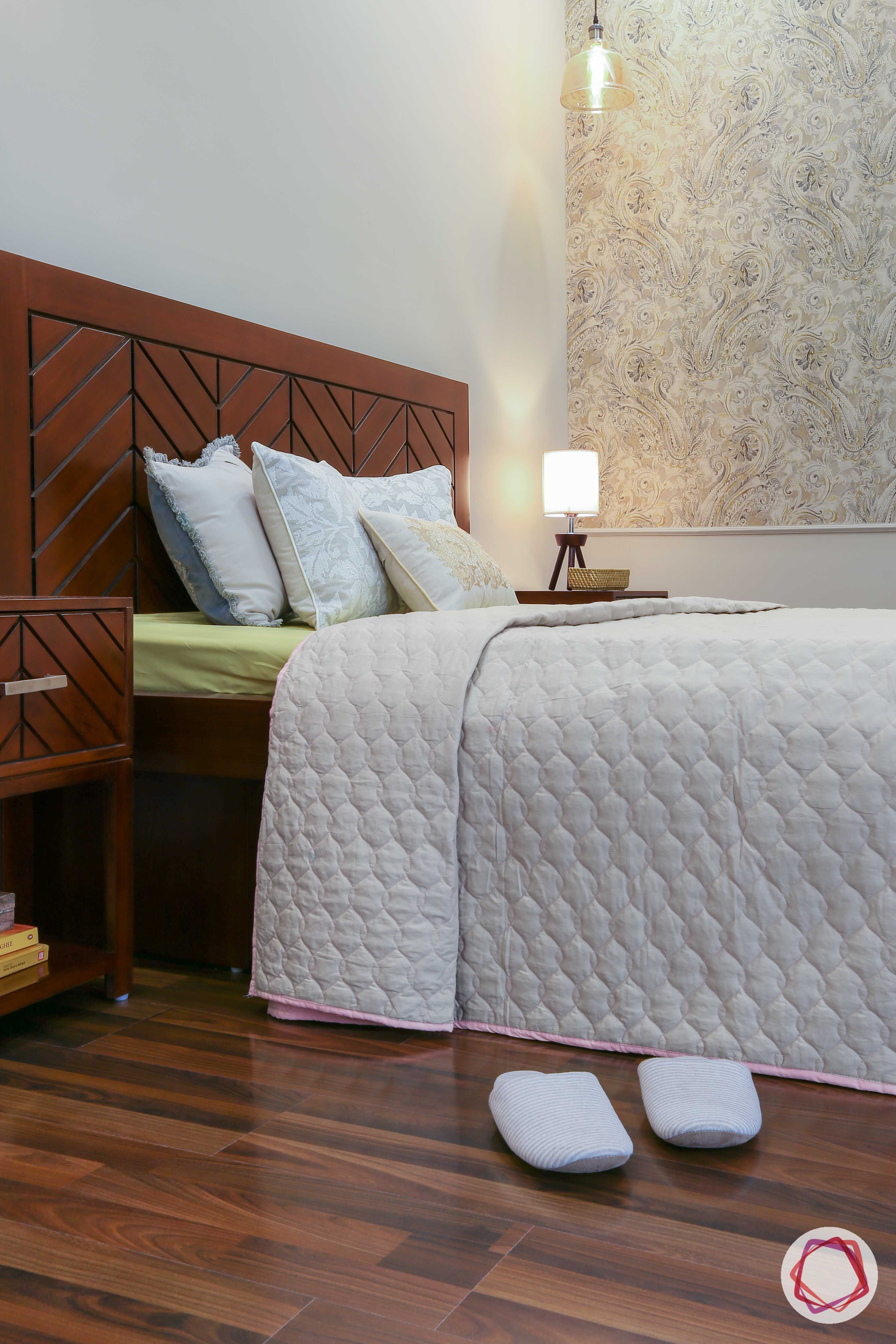 Prateek Stylome-wooden headboard designs-wooden side table designs