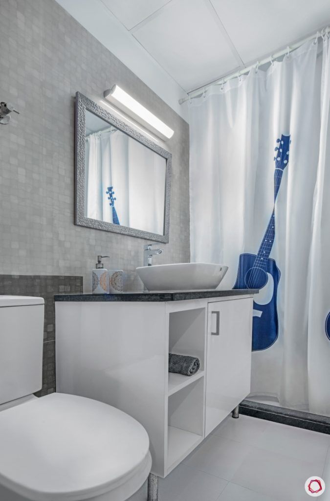 Bathroom remodel_shower curtain