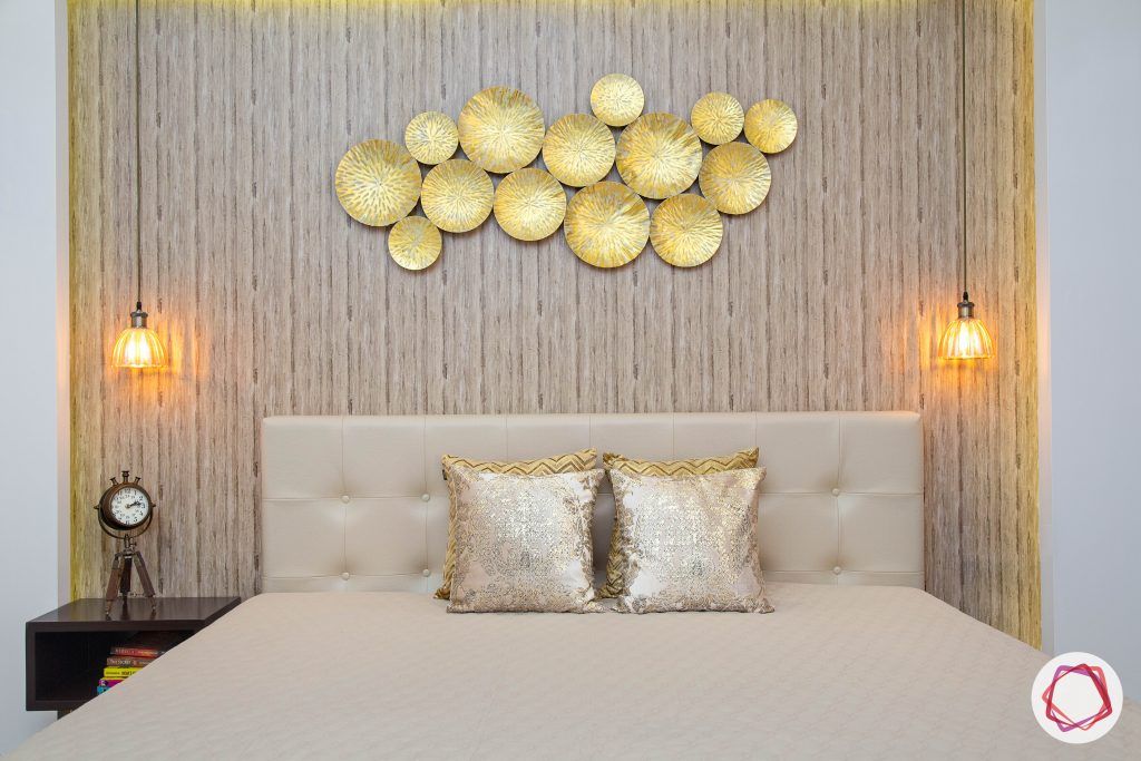 beautiful home design bedroom gold accent