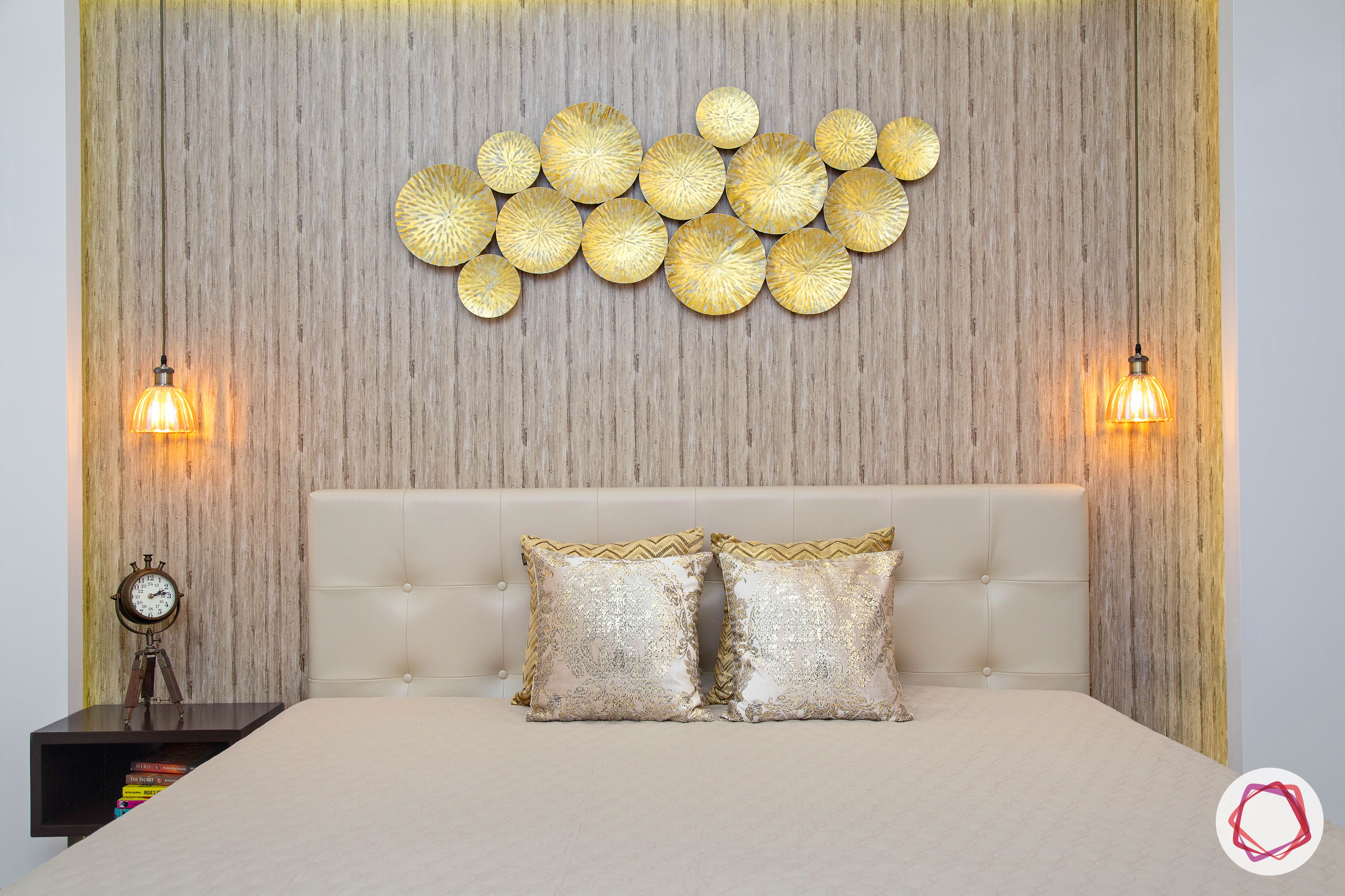 beautiful home design bedroom gold accent