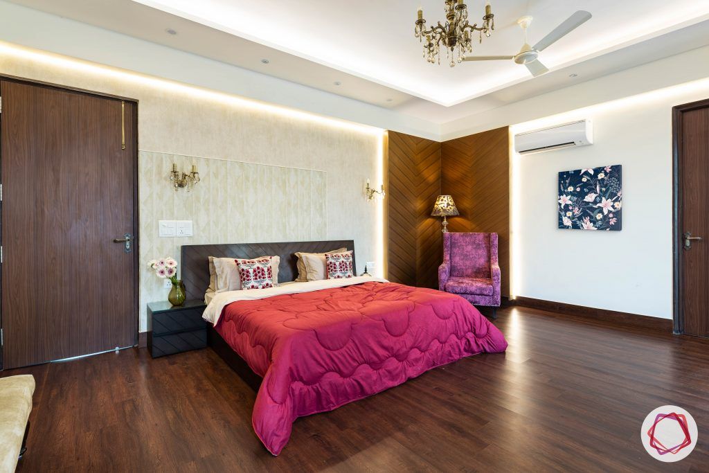 duplex house design master bedroom