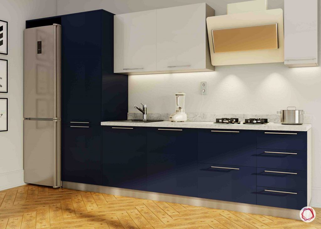 Glossy vs matte finish_aesthetics blue matte kitchen