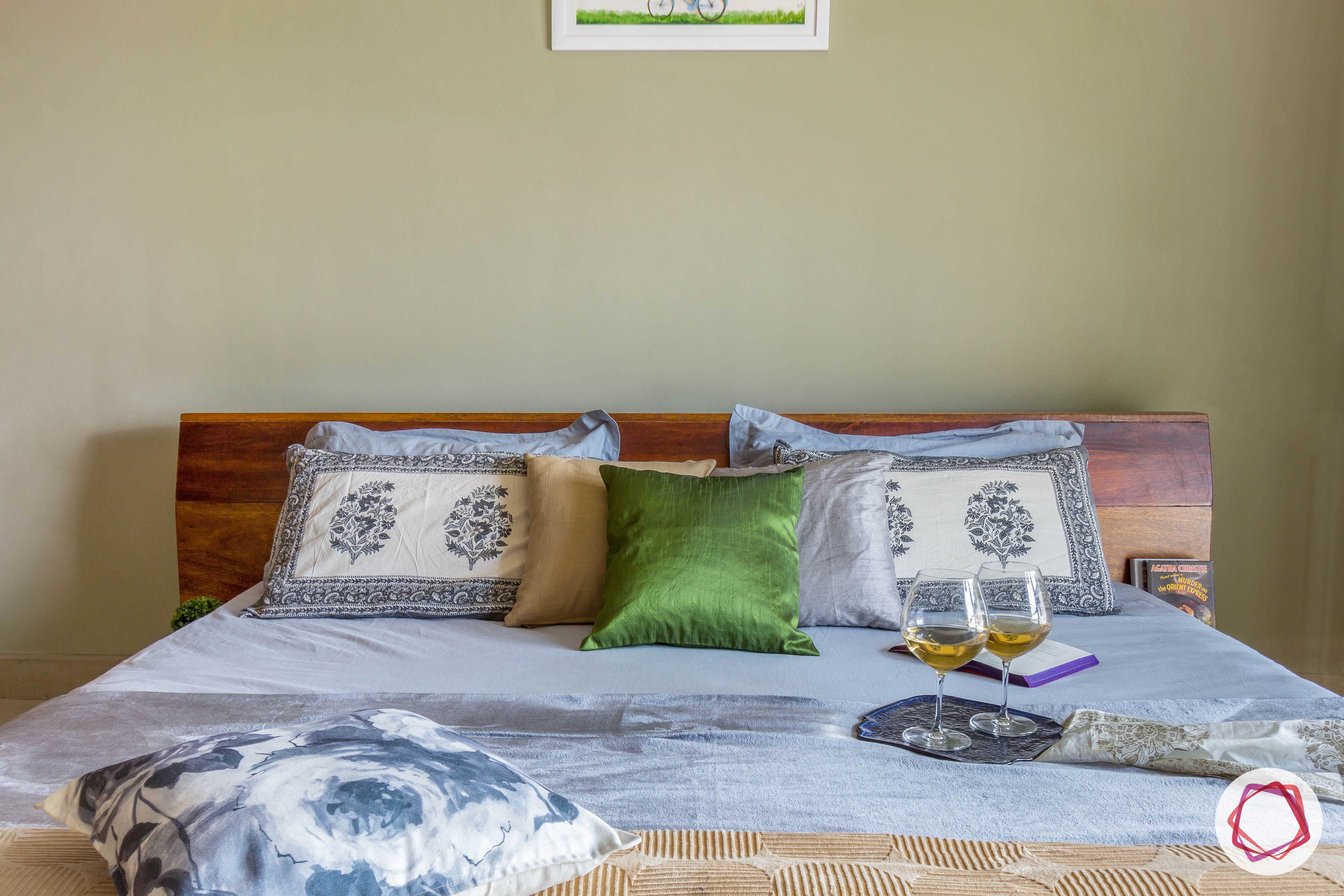 prestige ferns residency bedroom bed pillows