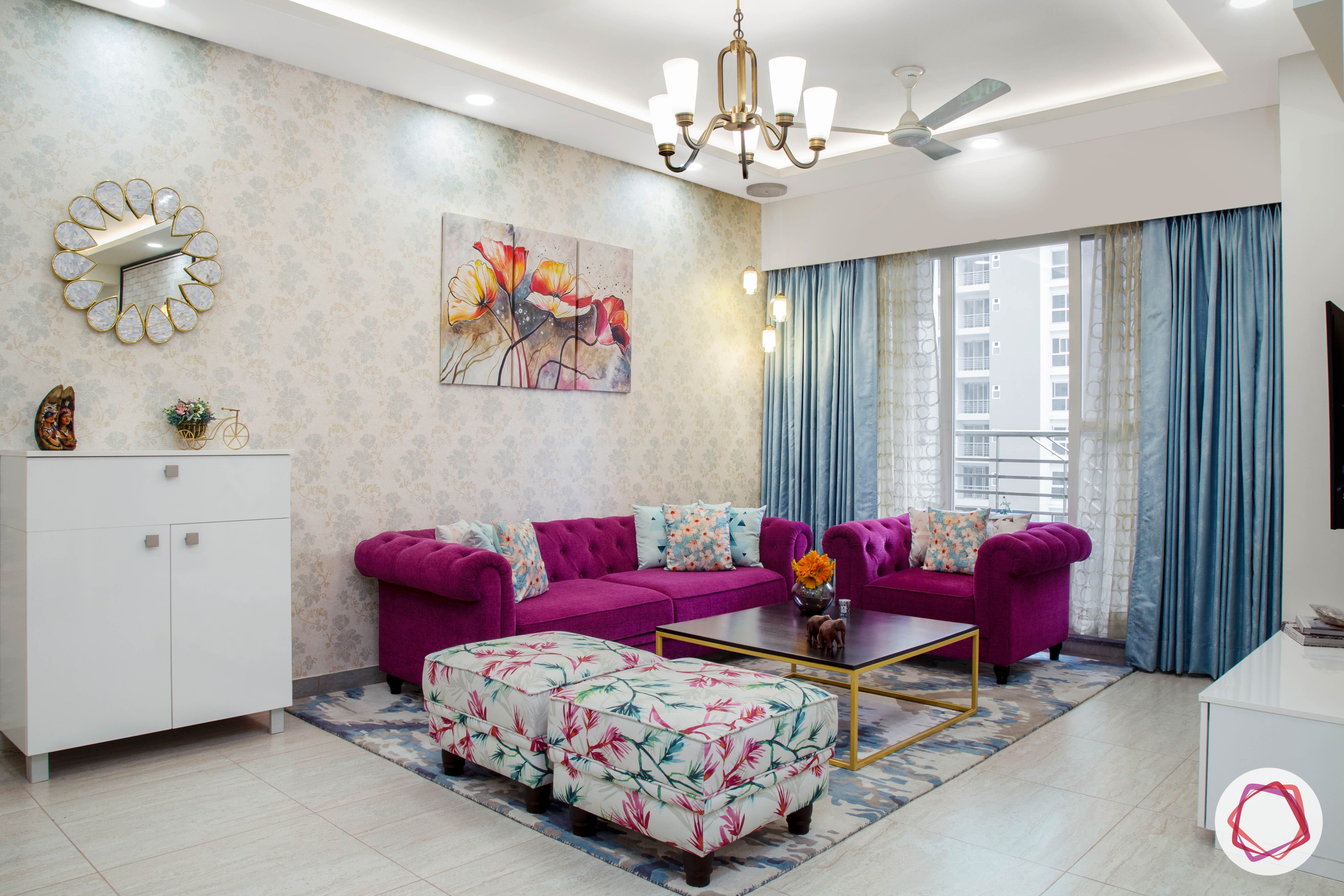 living room furniture ottoman