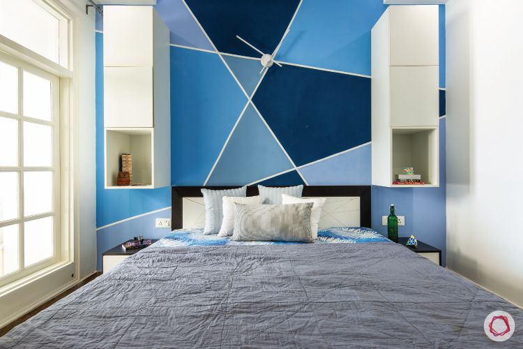 flat-in-faridabad-kids-bedroom-blue-wall-white-cabients-window