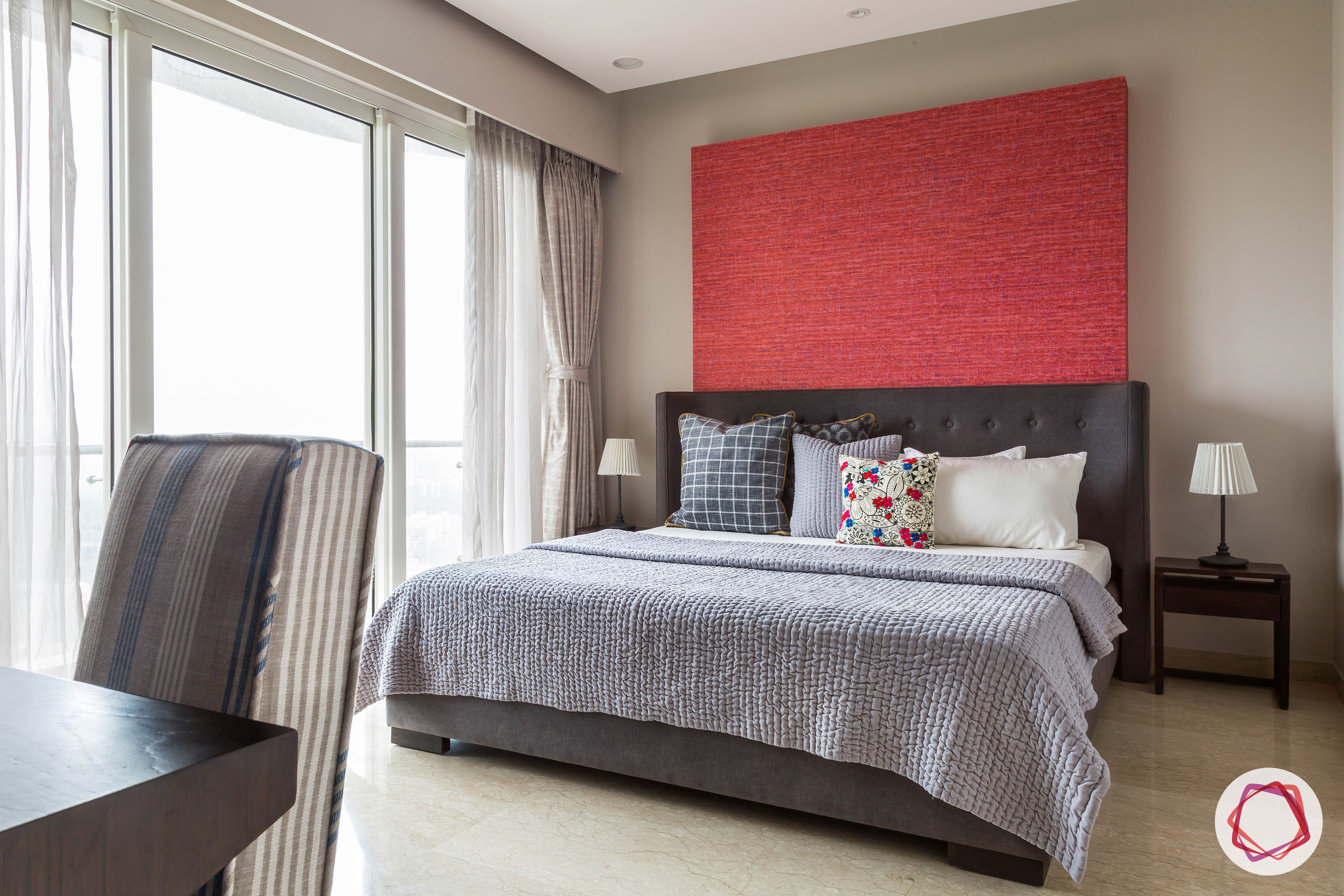lodha group-red wall panel designs-grey headboard designs-modern furniture designs