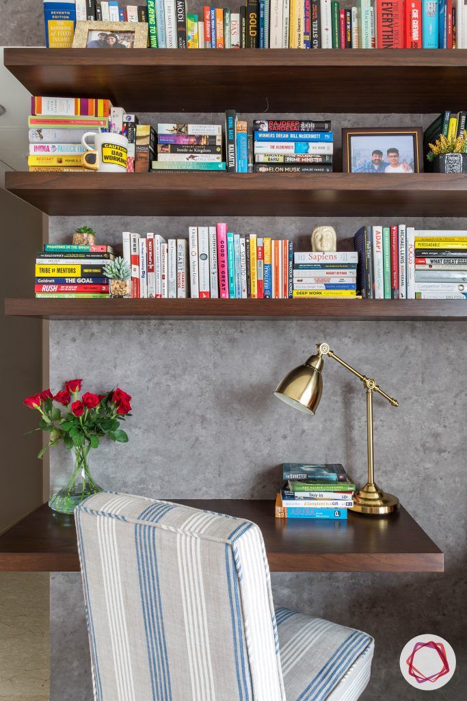 lodha group-grey wallpaper designs-working table for bedroom