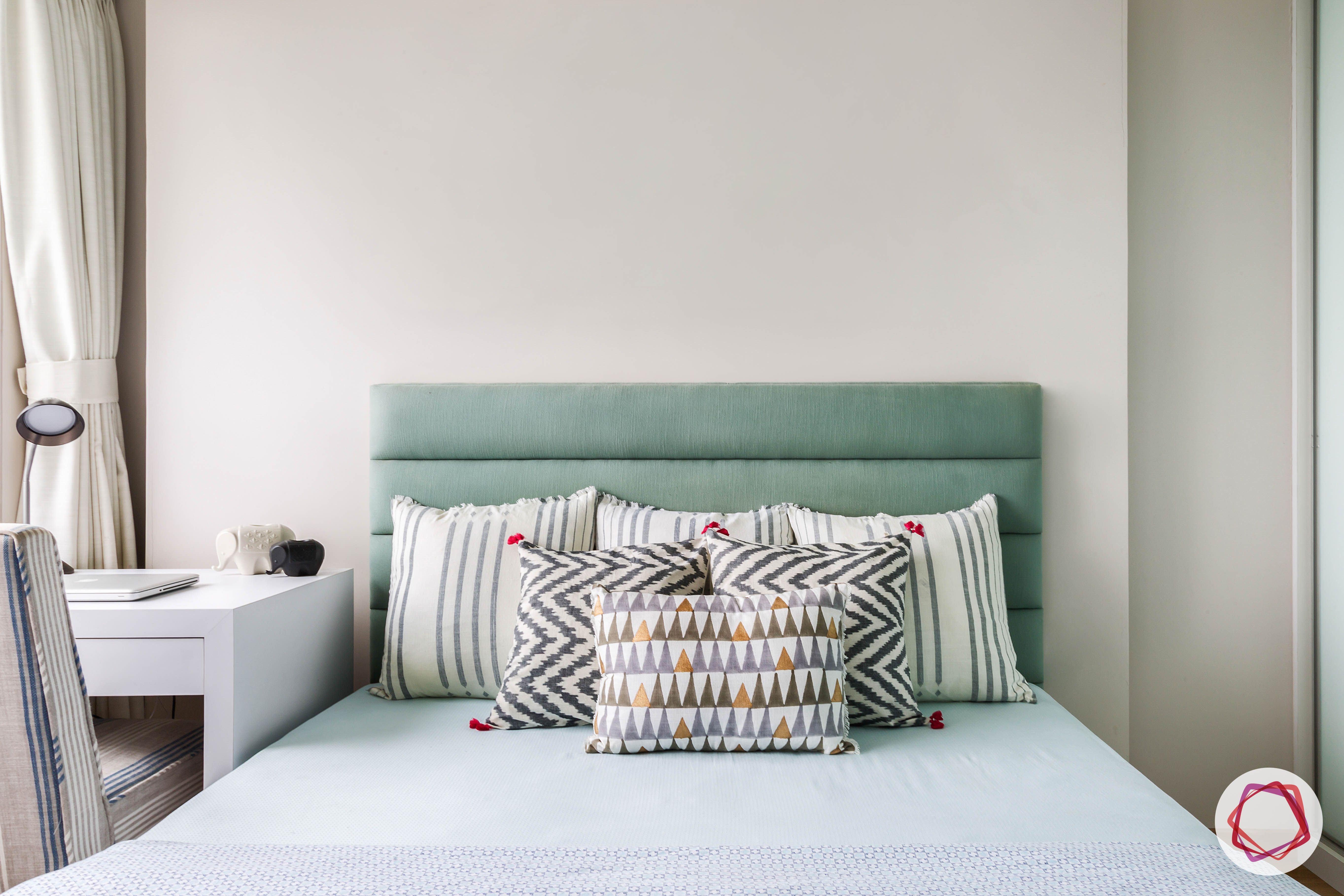 lodha group-simple bedroom designs-blue bedroom design-headboard designs
