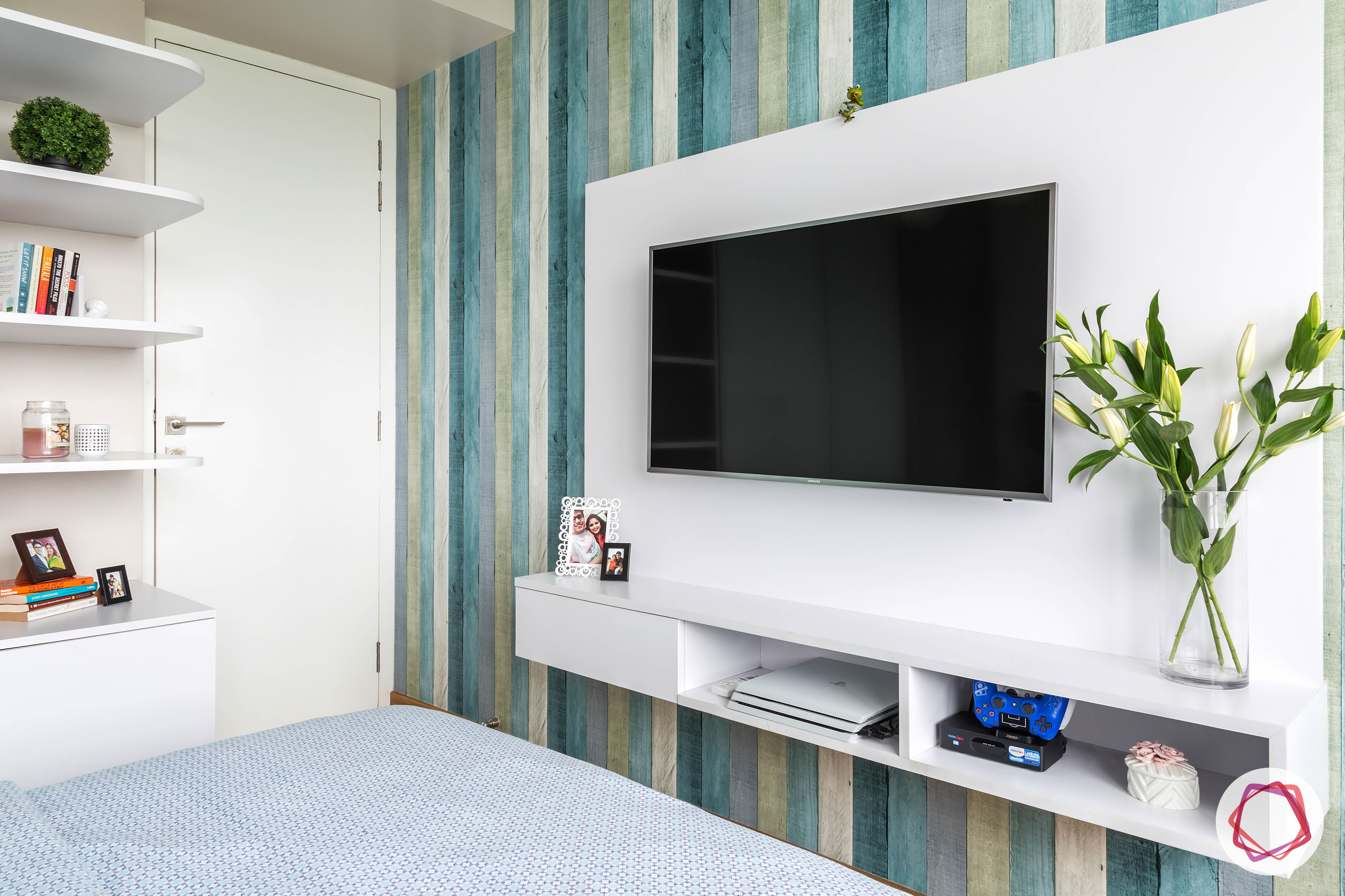 lodha group-simple bedroom designs-blue bedroom design-blue wallpaper designs
