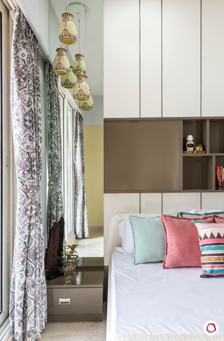 best interior designers in mumbai-guest room-dresser-side table-full length mirror