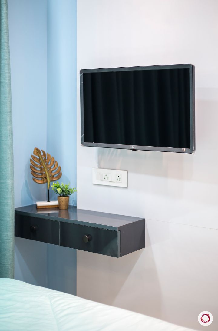 best interior designers in mumbai-bedroom-tv unit-compact tv unit
