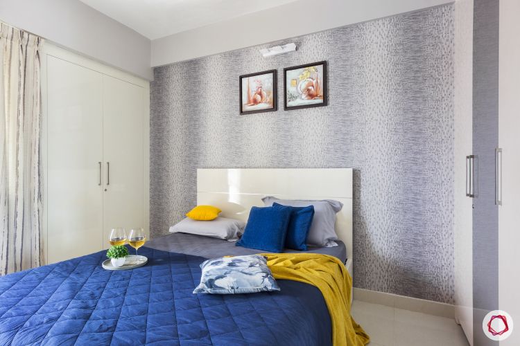 home bangalore-master bedroom-full room design-white bed
