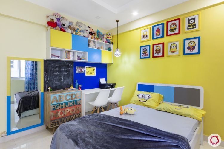 home bangalore-kids bedroom-minion theme-full room