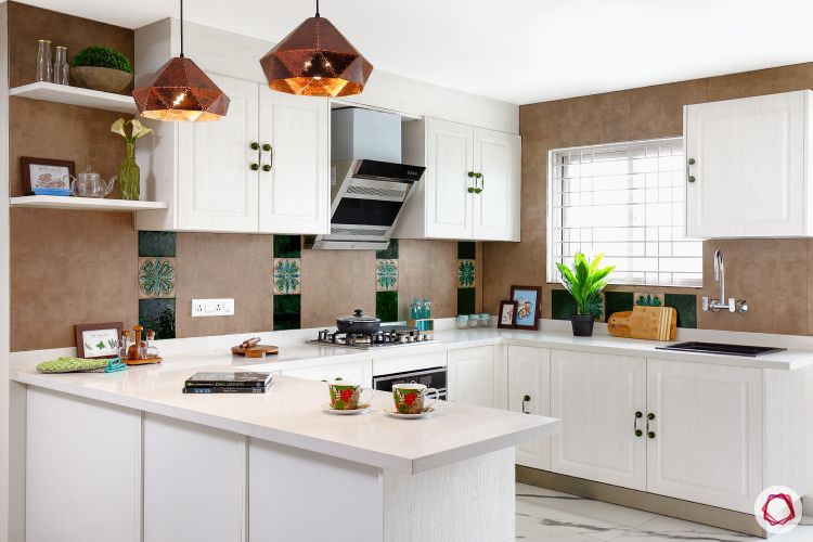 indian kitchen-white kitchen designs-open shelves for kitchen-country style kitchen