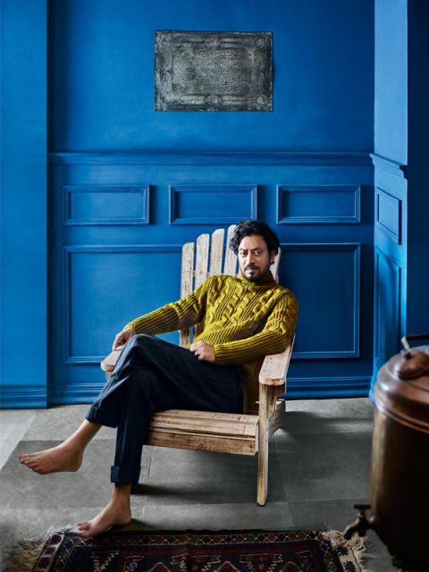 celebrity-homes-Irrfan-khan-royal-blue-foyer
