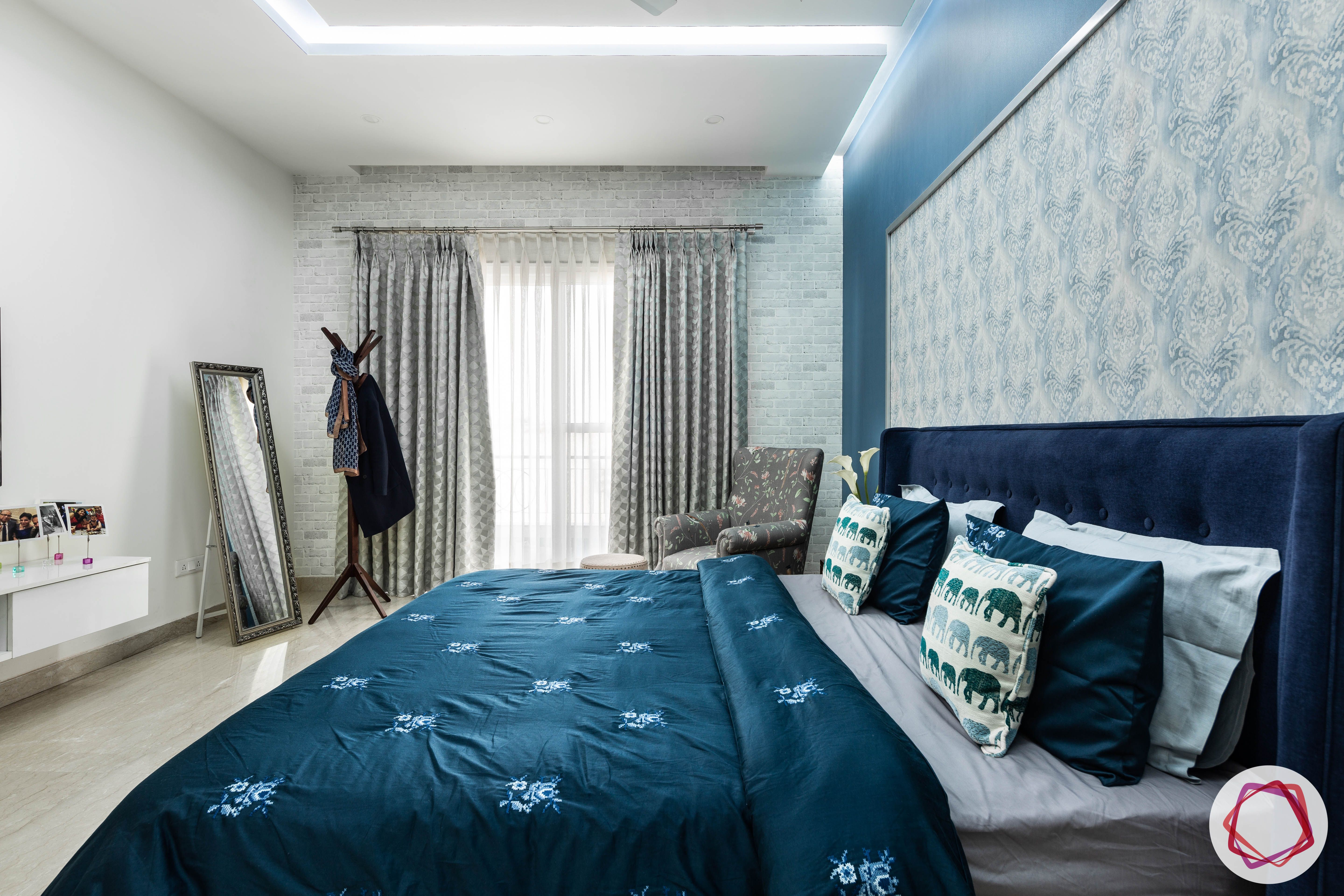 blue-bedroom-3D-brick-tiles-wallpaper-headboard