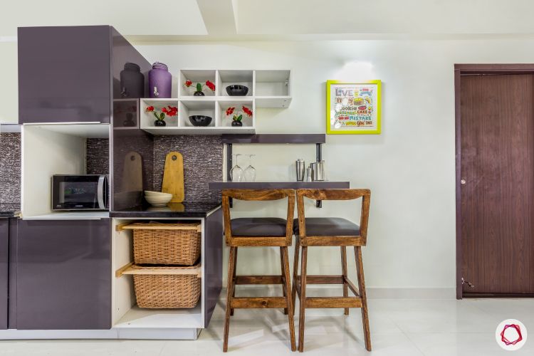 top-interior-designers-in-bangalore-kitchen-grey-white-laminate-foldable-breakfast-table