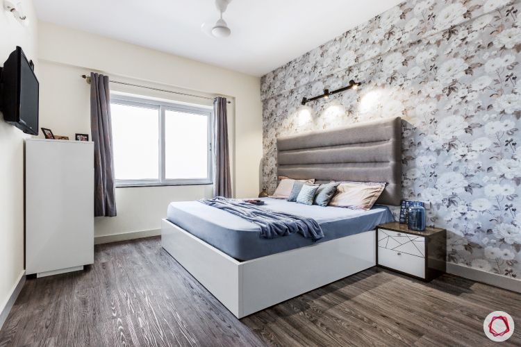 top-interior-designers-in-bangalore-master-bedroom-grey-headboard-vinyl-floor