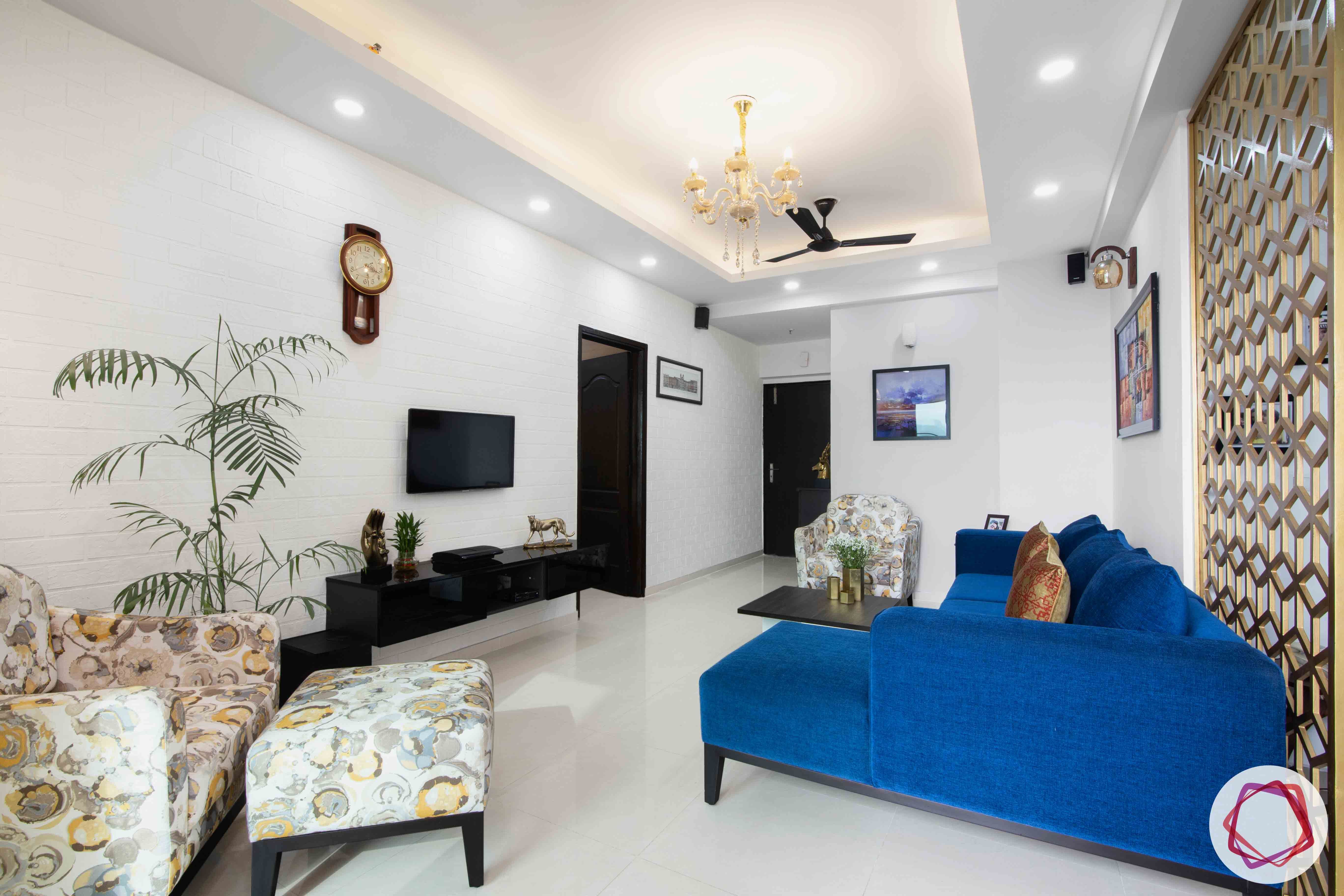 3BHK Flat Interior Design: Home at Sunworld Vanalika in Noida