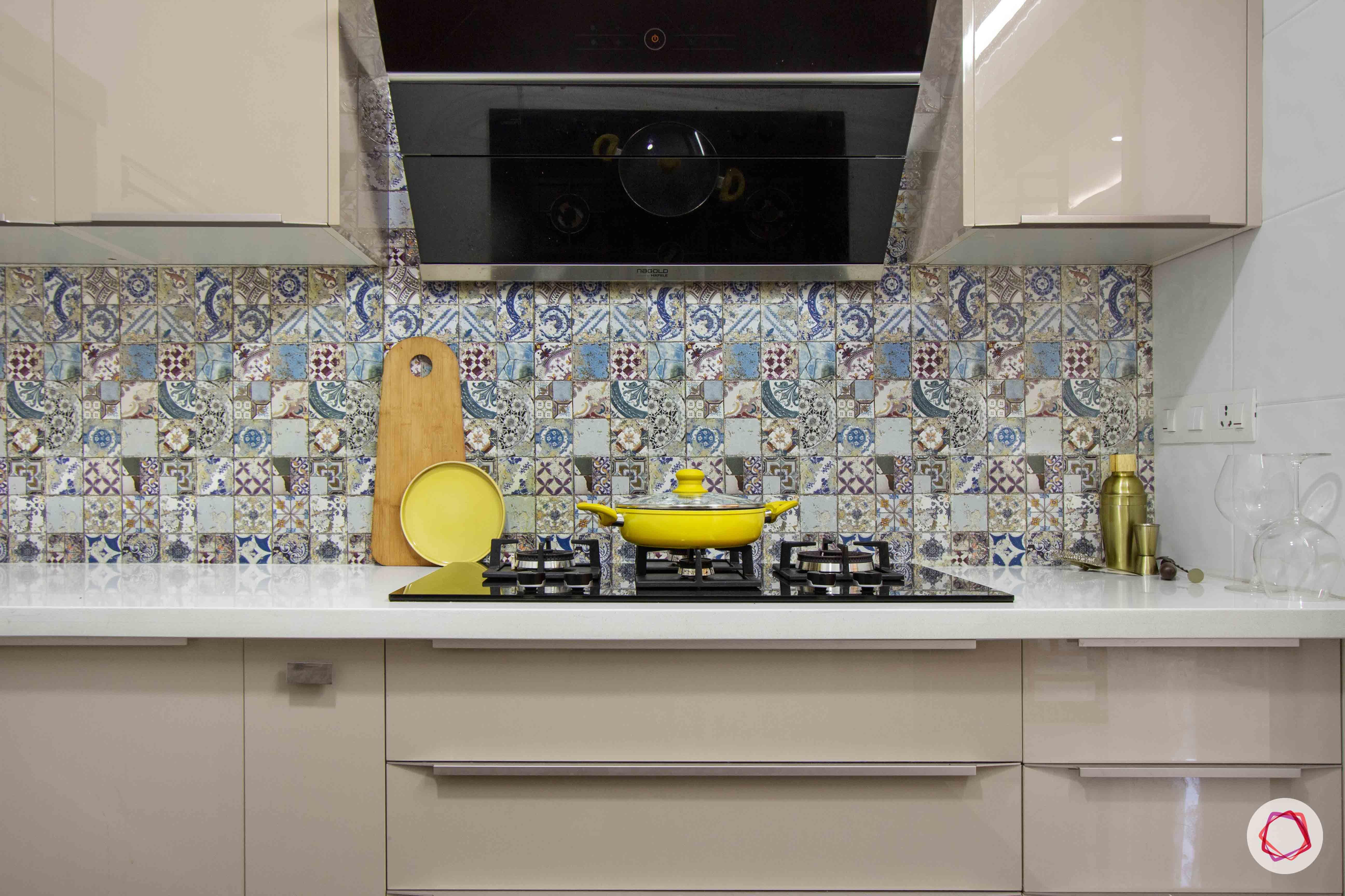 contemporary-house-design-kitchen-taupe-grey-cabinets-glossy-backsplash-pattern