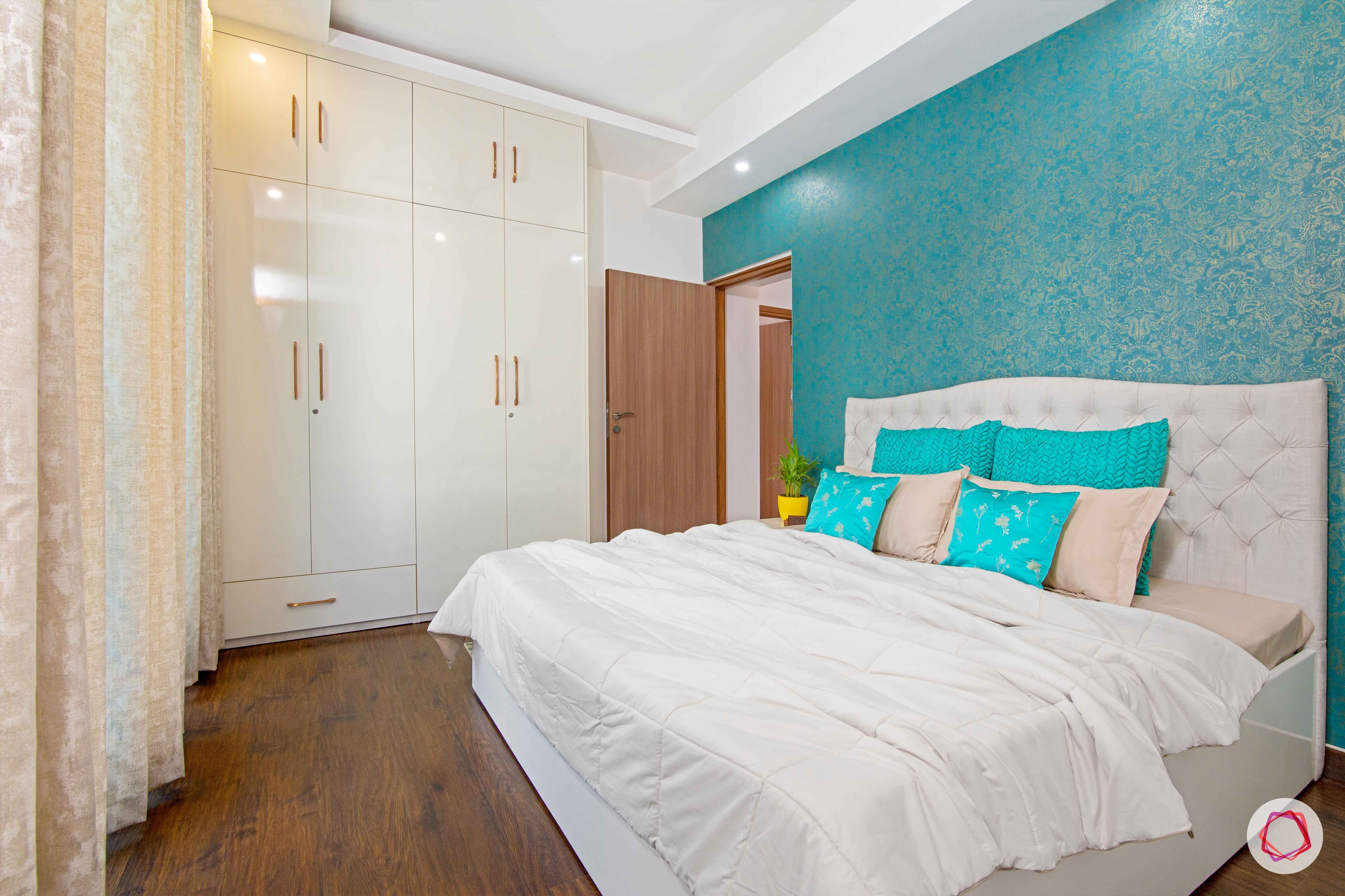 tdi ourania_guest bedroom_white bedroom_swing door wardrobe