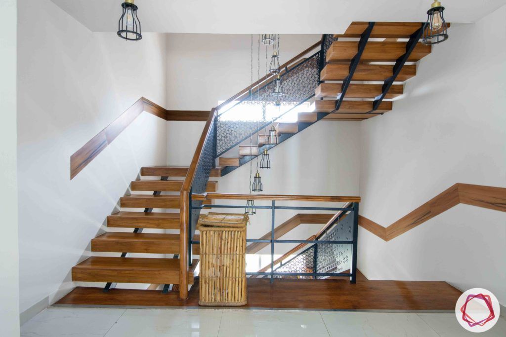 wooden-stairs-lights-white-flooring