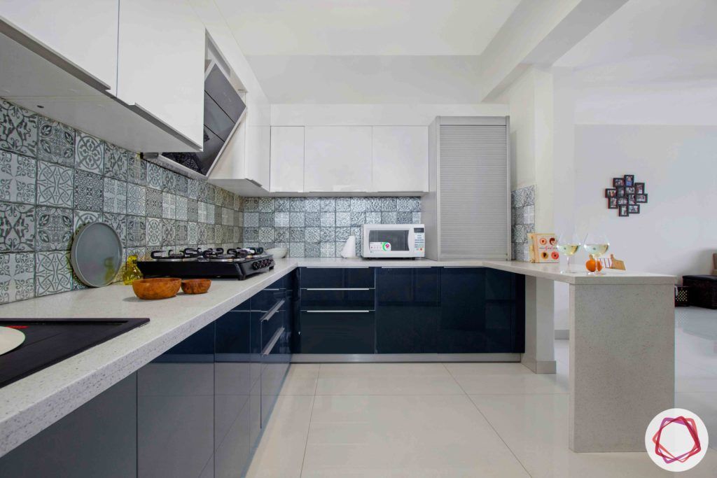 dnr atmosphere-two toned kitchen design-grey and white kitchen-white countertop designs