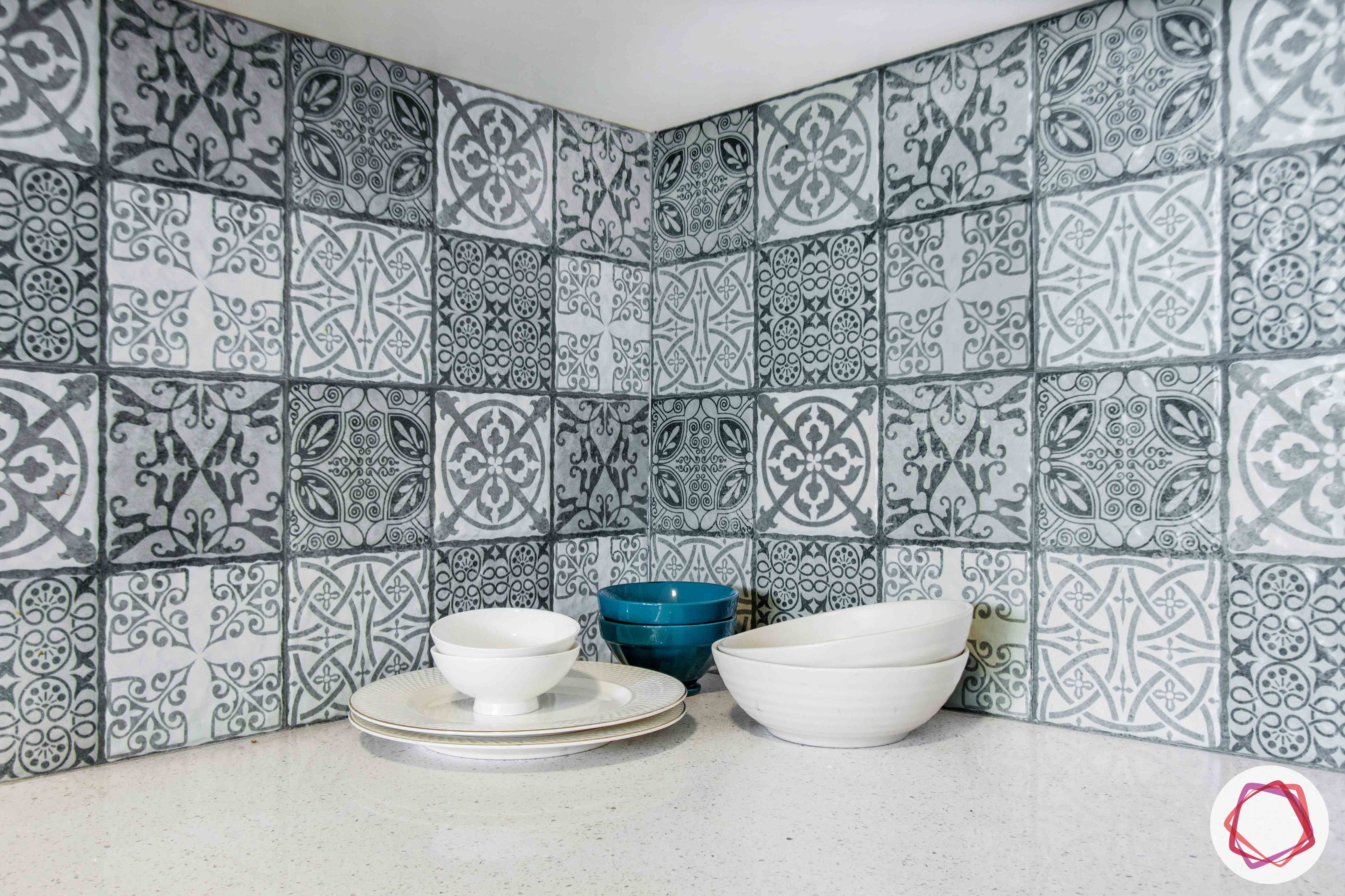 dnr atmosphere-two toned kitchen design-moroccan tiles designs