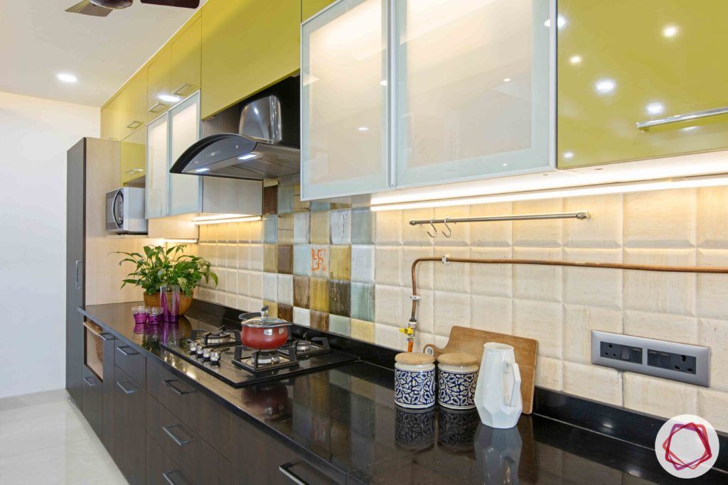 kitchen-before-after-sink-yellow-cabinets-wood-drawers-chimney-backsplash