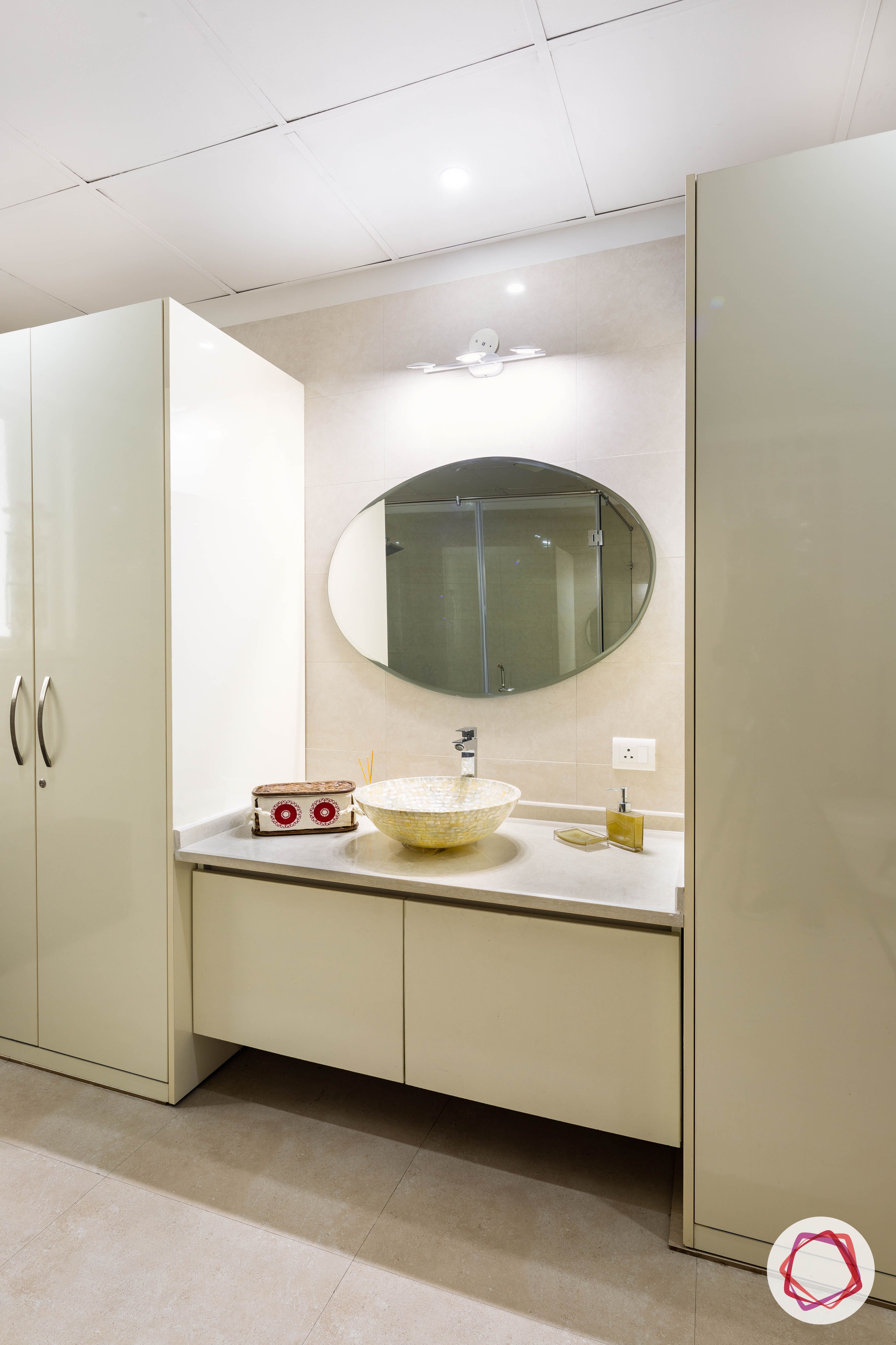 bathroom decor-storage-cabinets-under-vanity-mirror-white-sink
