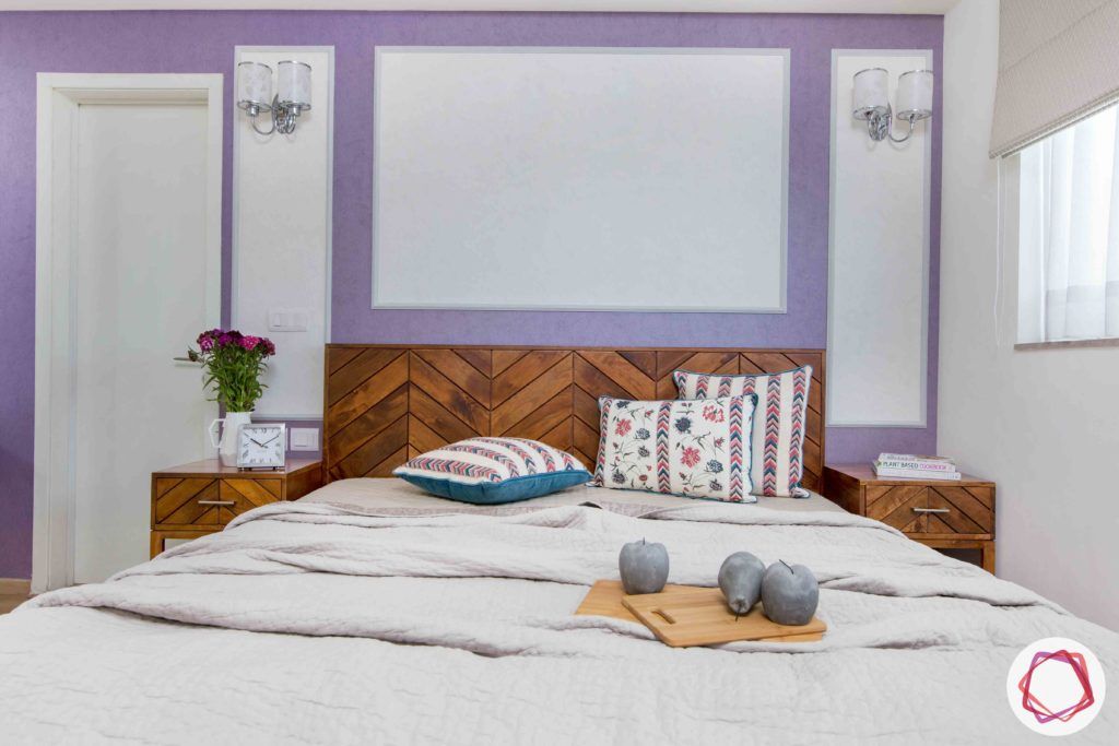 dlf gurgaon-wooden bed designs-wall light designs