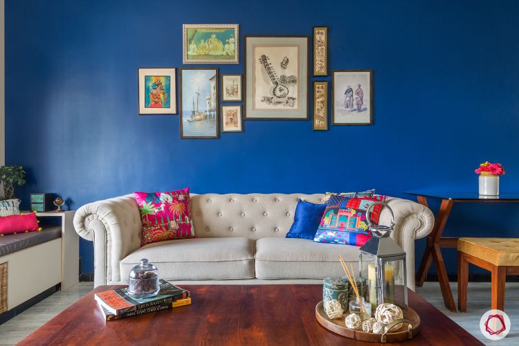  ndian home-blue wall ideas-white sofa designs