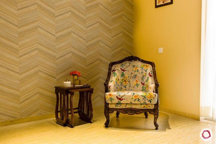 floral print-armchair designs-grey wallpaper designs