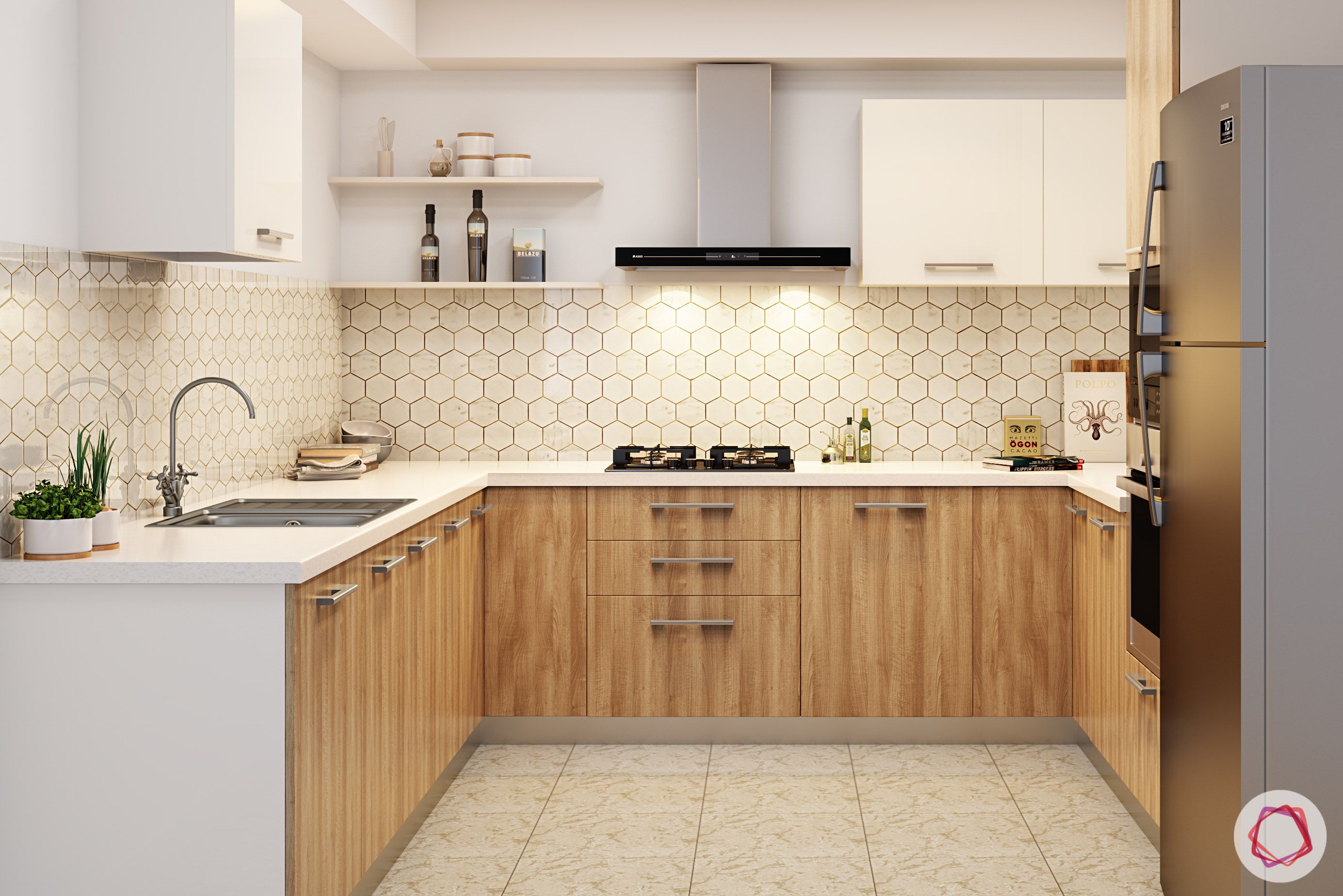 hexagonal-tile-kitchen-white-backsplash