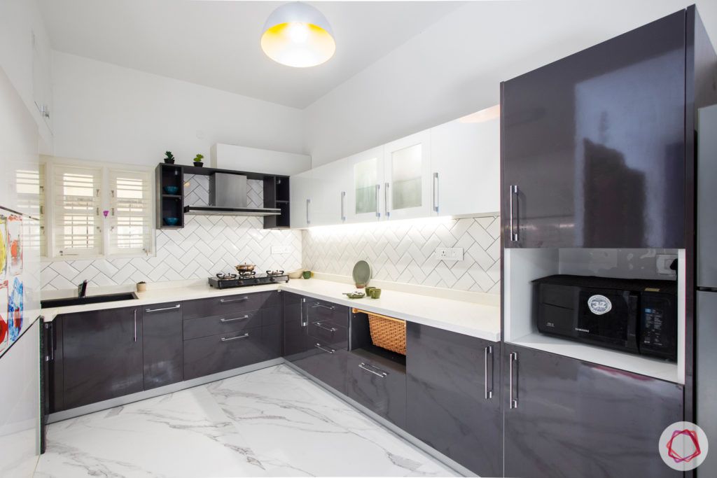 grey kitchen designs-white kitchen countertop designs